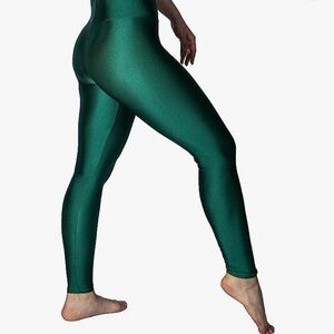 Colorfunky Glossy Metallic Spandex Leggings NWOT